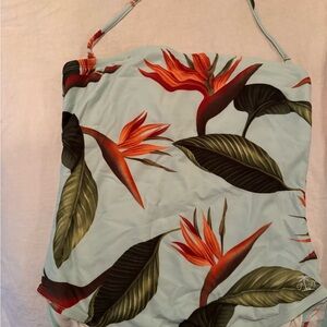 Toy Bahama strapless bathing suit w/ matching optional sheer sarong pant